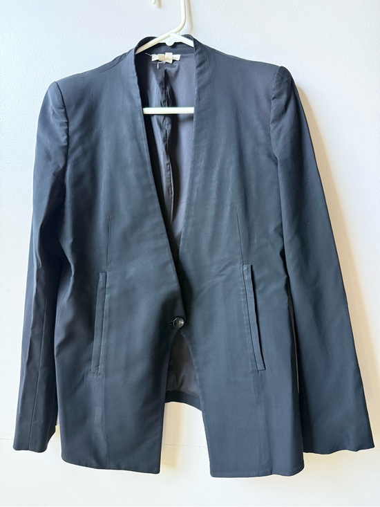 Helmut Lang Jackets & Blazers - Helmut Lang Black Minimalist Single-Button Blazer